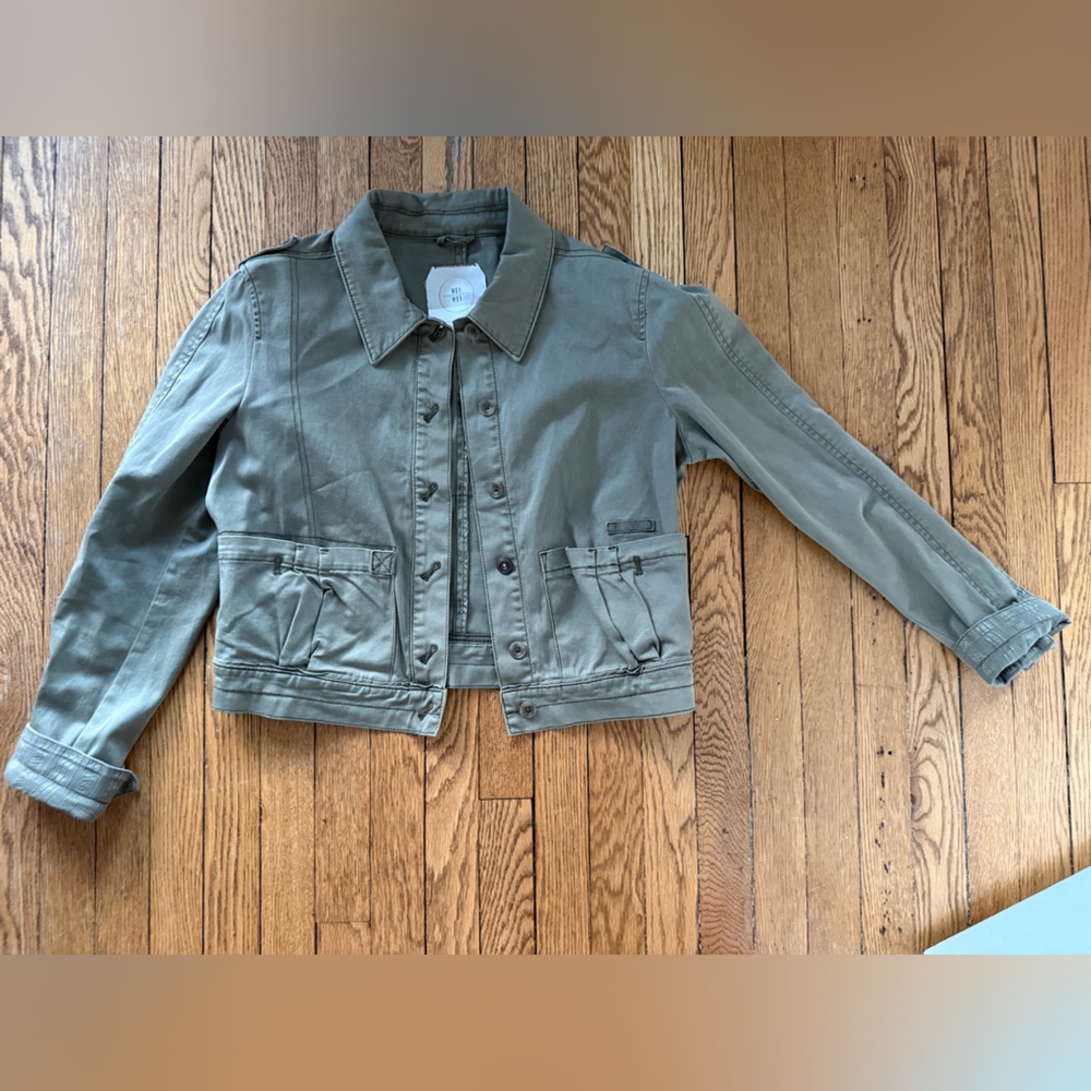 Anthropologie Hei Hei Olive Green Utility Jacket - Size Medium